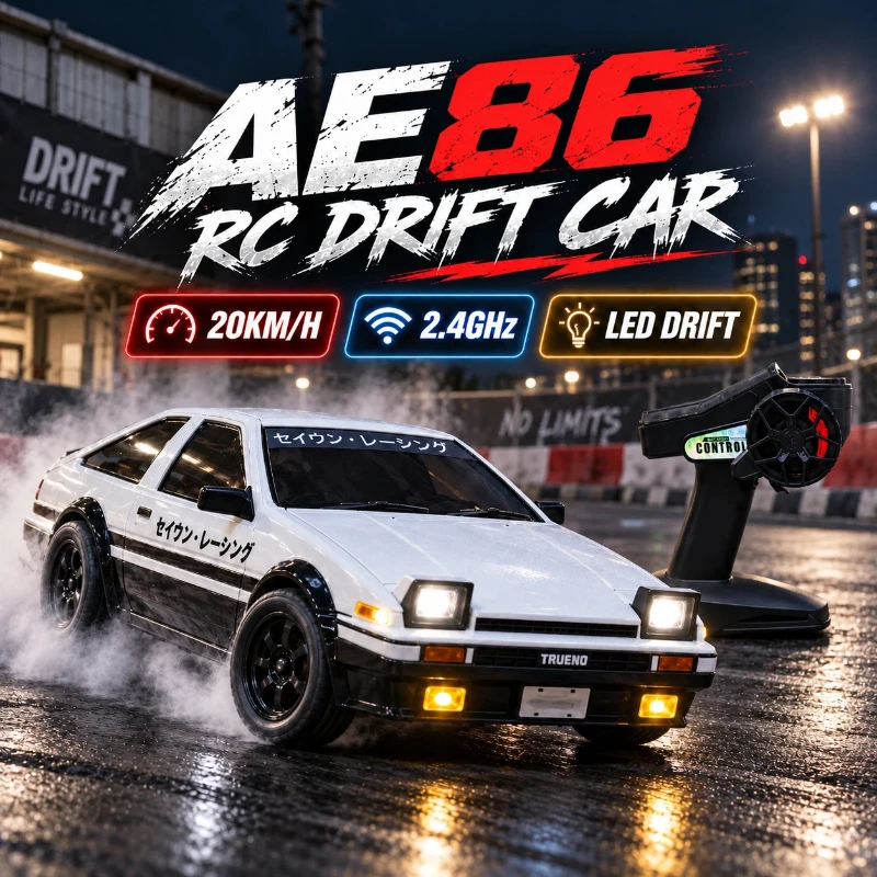 JXC AE86 RC Drift Car 1/43 Mob - Rc Hobby Toucan ulasan dan harga