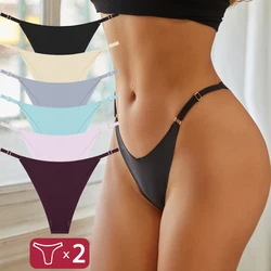 Women Sexy Ice Silk Panties Seamless Brazilian Panty Adjustable Waist Bikini Underwear Female Low Waist Soft Intimates Lingerie