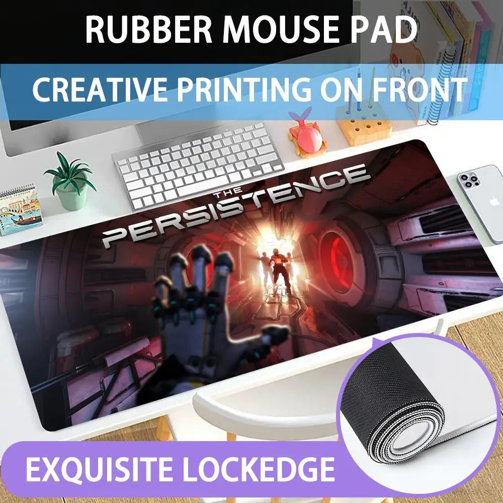 

Mouse Pad Large rubber mouse pad with lock edge computer gamer HD Soldier Persistence printing desk pad keyboard pad