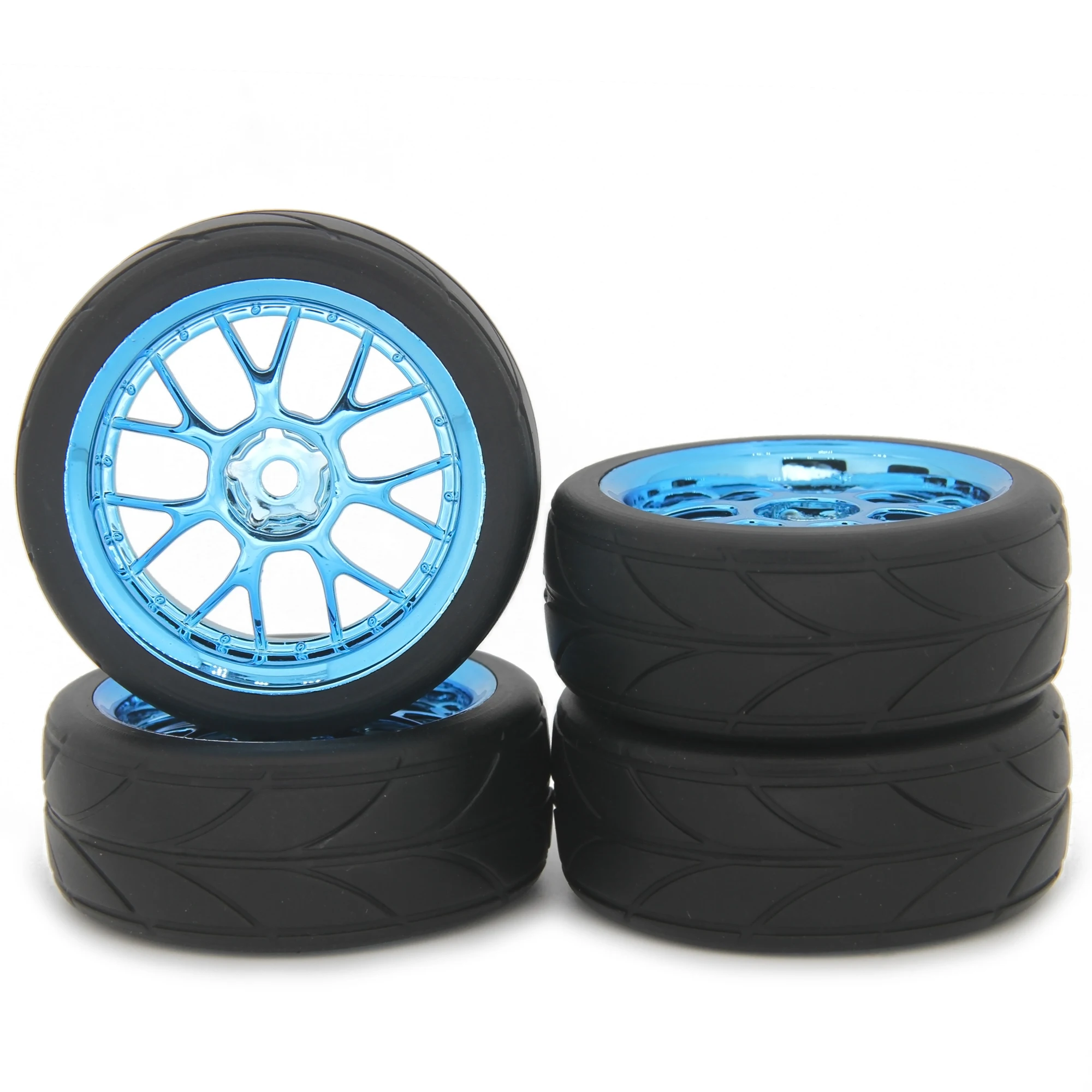 1.9 Inch Tires 65mm 12mm Hex Wheel Tyres Tires for 1/10 on Road RC Racing Car Competitable Tamiya Exceed 144001 94123 94122 CS