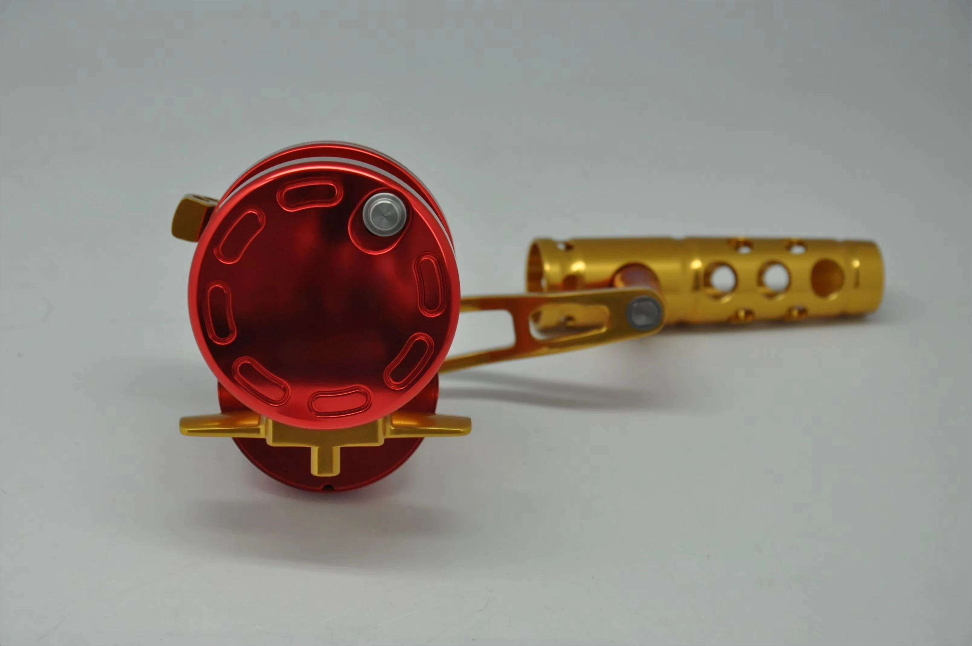 Carrete de pesca de agua salada de mar, carrete de Jigging lento de Metal completo para curricán, carrete de pesca con plantilla oceánica superior