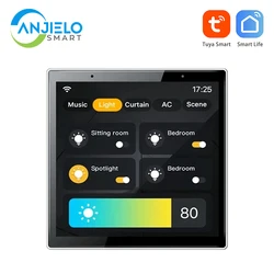 Tuya-스마트 홈 Zigbee 게이트웨이 와이파이 Domotica 패널 4 인치 LCD 터치 스크린, 원격 제어 기기 주거용 조명 스위치