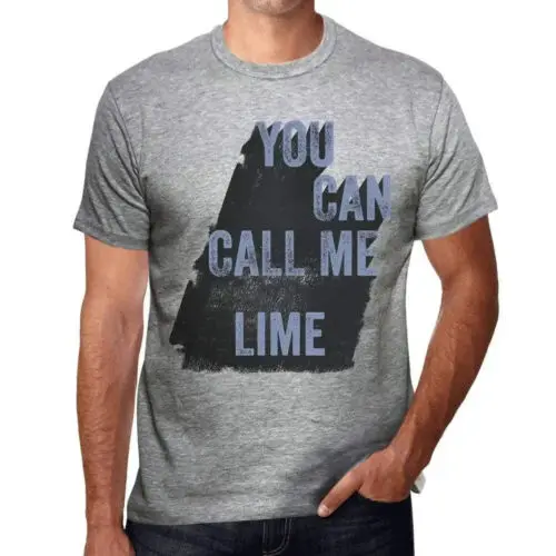 Men's Graphic T-Shirt You Can Call Me Lime Eco-Friendly Limited Edition