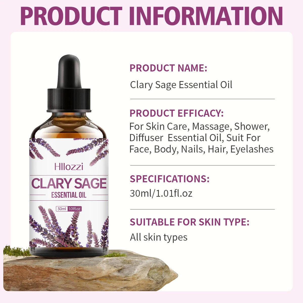 30 مل من الزيوت العطرية الواضحة المريمية، زيت أساسي نقي للعناية بالبشرة، العناية بالشعر، يمكن أن يجعل الشعر أملسًا للعلاج بالروائح العطرية #6