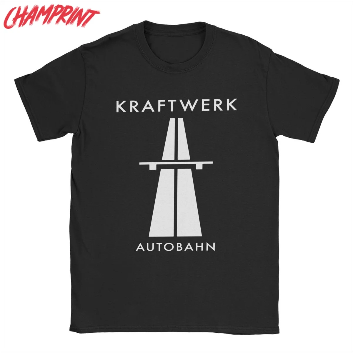 Kraftwerk Autobahn T-Shirt for Men Awesome 100% Cotton Tee Shirt Crewneck Short Sleeve T Shirts Gift Idea Clothes