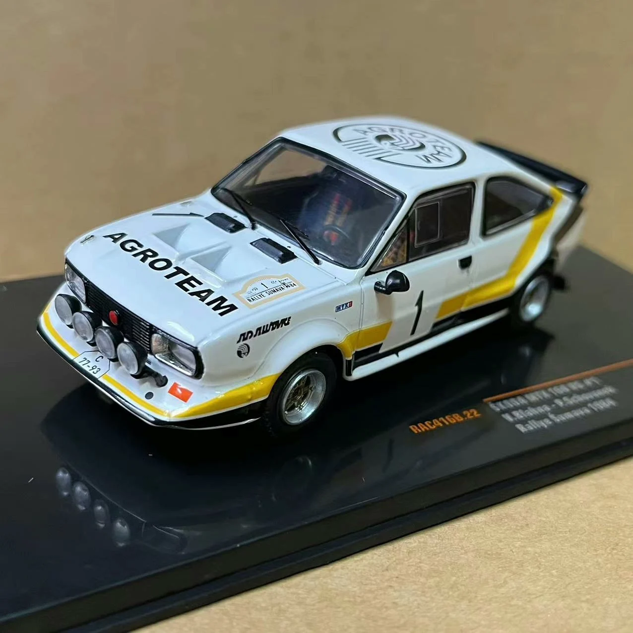 

Литой под давлением IXO масштаб 1/4 SKODA MTX 160 RS # 1 1984 раллийная гоночная модель автомобиля из сплава, Коллекционная игрушка, подарок, сувенирный дисплей