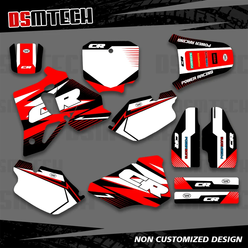 DSMTECH For HONDA CR 80 CR80 1996 1997 1998 1999 2000 2001 2002 Full Graphics Decals Stickers Motorcycle Background Custom