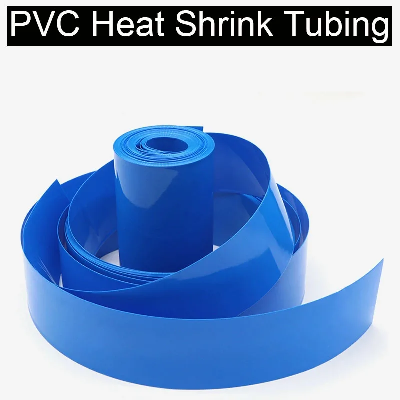 1M Width 17mm~ 300mm 18650 Lip Battery PVC Heat Shrink Tube Pack Dia 11 - 190mm Insulated Film Wrap lithium Case Cable Sleeve