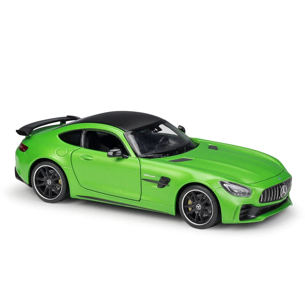 Welly 1:24 Mercedes Benz AMG GT R Alloy Super Sportwagenmodel Die-cast Metal Raceauto Model Simulatie Kinderspeelgoed Cadeau - afbeelding 2