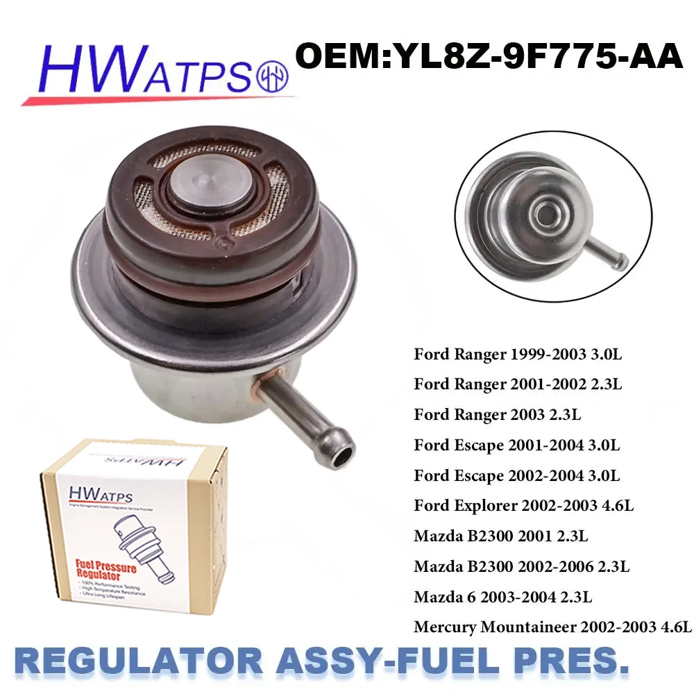 For Ford Ranger Escape Explorer Mazda B2300 6 Mercury Mountaineer Fuel Pressure Damper YL8Z-9F775-AA L30120180 1F20-13-290 FD205