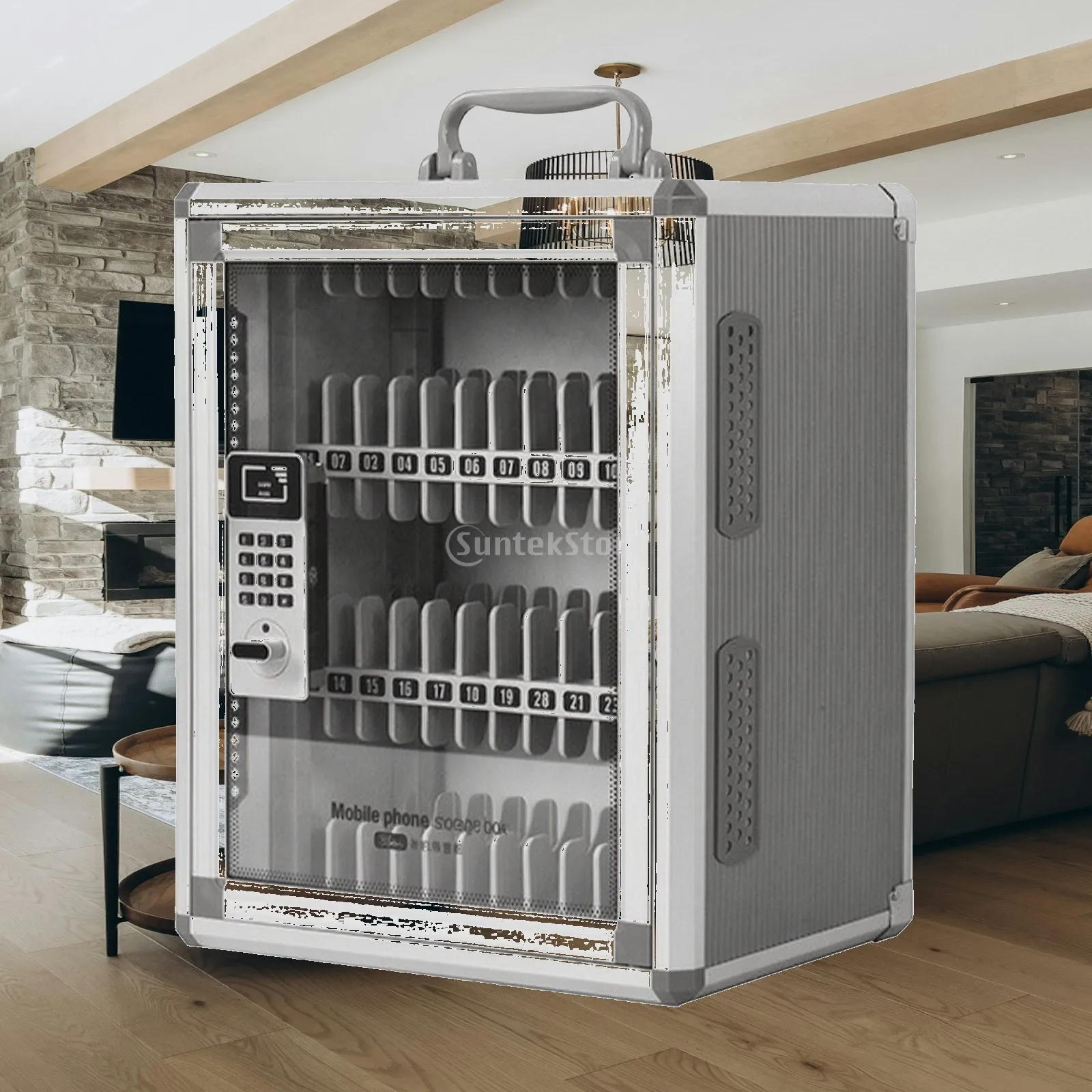 armoire-de-rangement-pour-telephones-en-alliage-d'aluminium-armoire-de-rangement-ventilee-pour-telephones-portables-avec-compartiments-portable-et-robuste-pour-les-responsables-d'etablissements