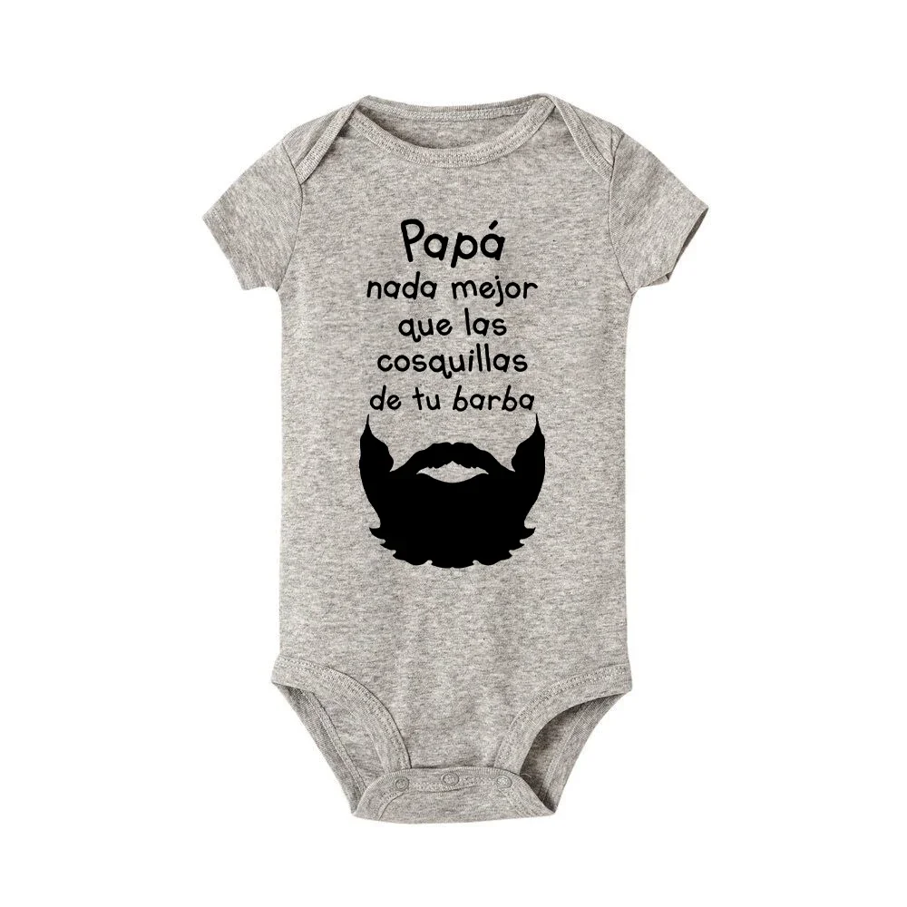 Dad Nothing Better Than The Tickling of Your Beard Baby Body Suit New Born Short/long Sleeve Romper Toddler Fathers Day Outfits