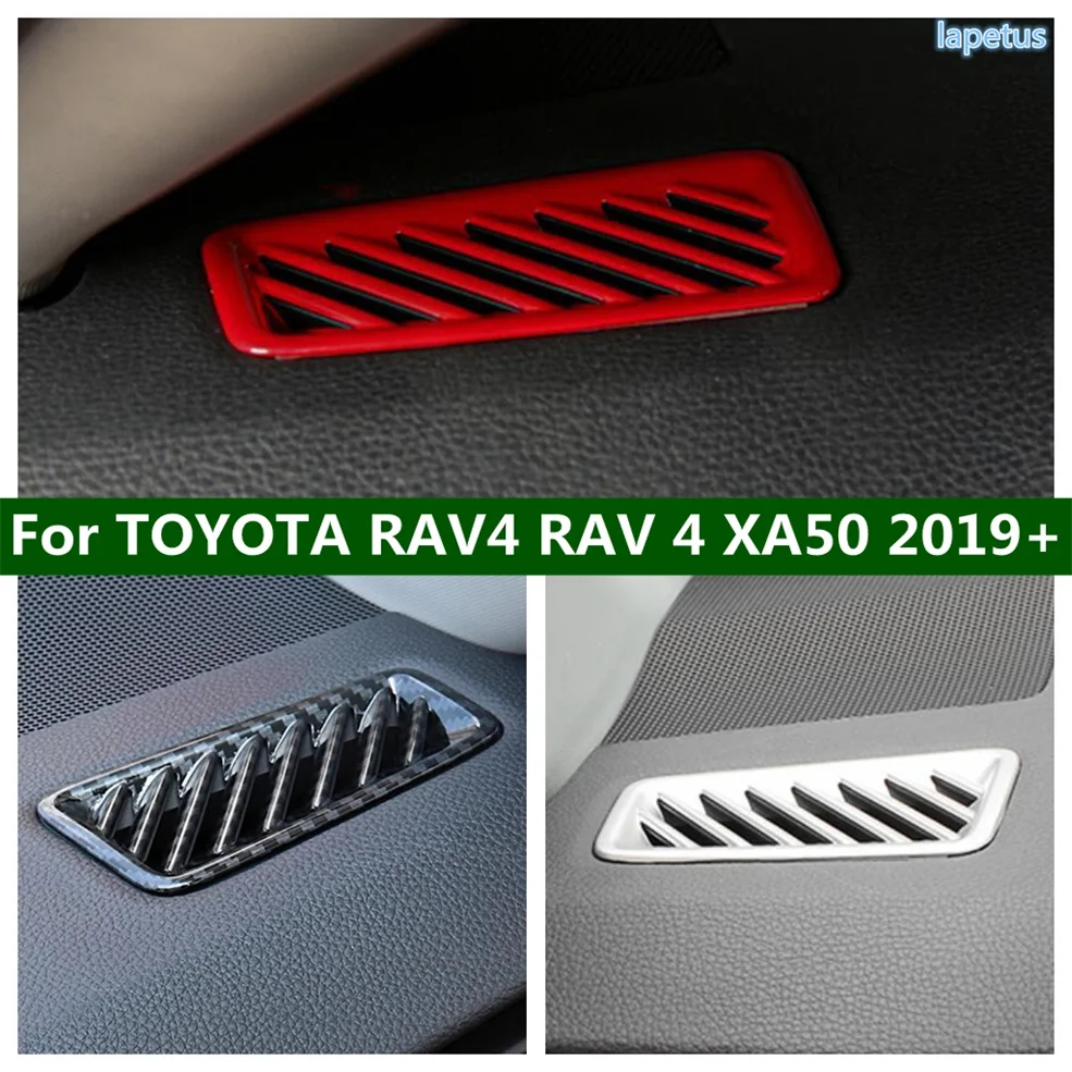 

Car Air Conditioner Vent AC Outlet Decorative Stickers Cover Frame Trim Fit For Toyota RAV4 XA50 2019 - 2024 ABS Accessories