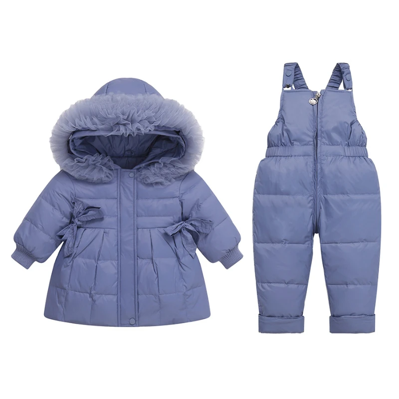 

Winter cross-border children's autumn and winter baby down jacket thermal suit removable crotch overalls