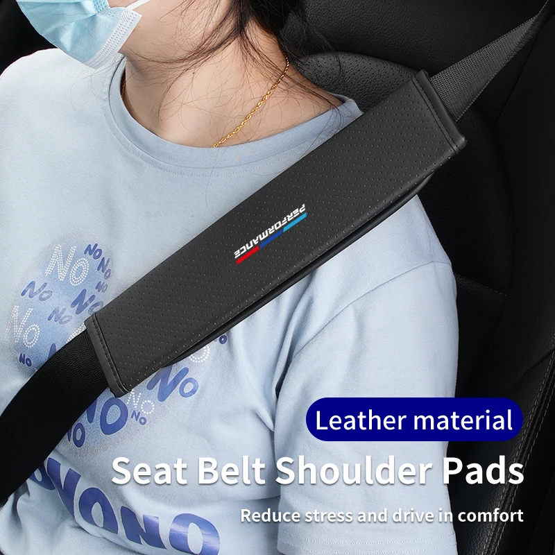 Car Seat Shoulder Pad Seat Belt Buckle Protector Cover Accessories For Motorsport X1 X3 X5 E39 E46 E90 F20 E60 F30 E36 F1