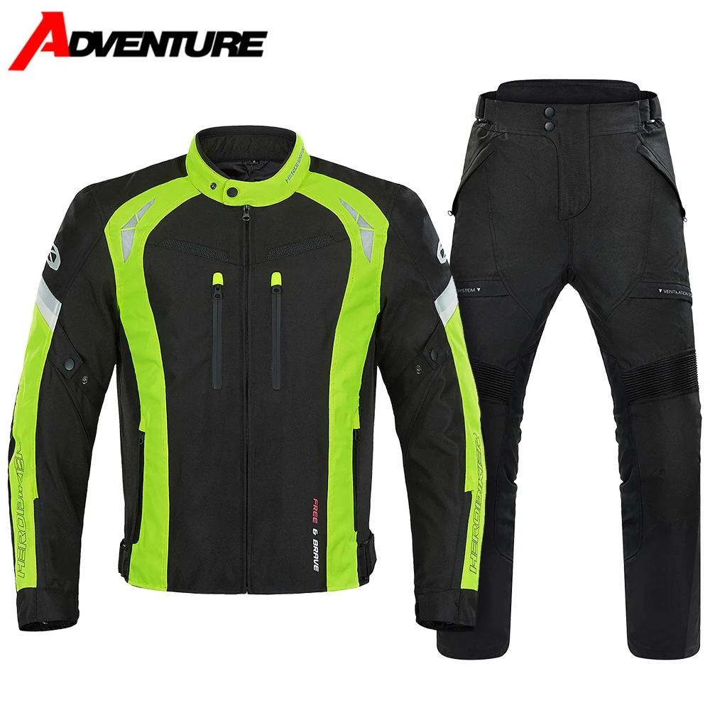 

Motorcycle Jacket For All Seasons Waterproof Warm And Anti Fall Cycling Clothes Cycling Pants Men's Reflective Cycling Jacket
