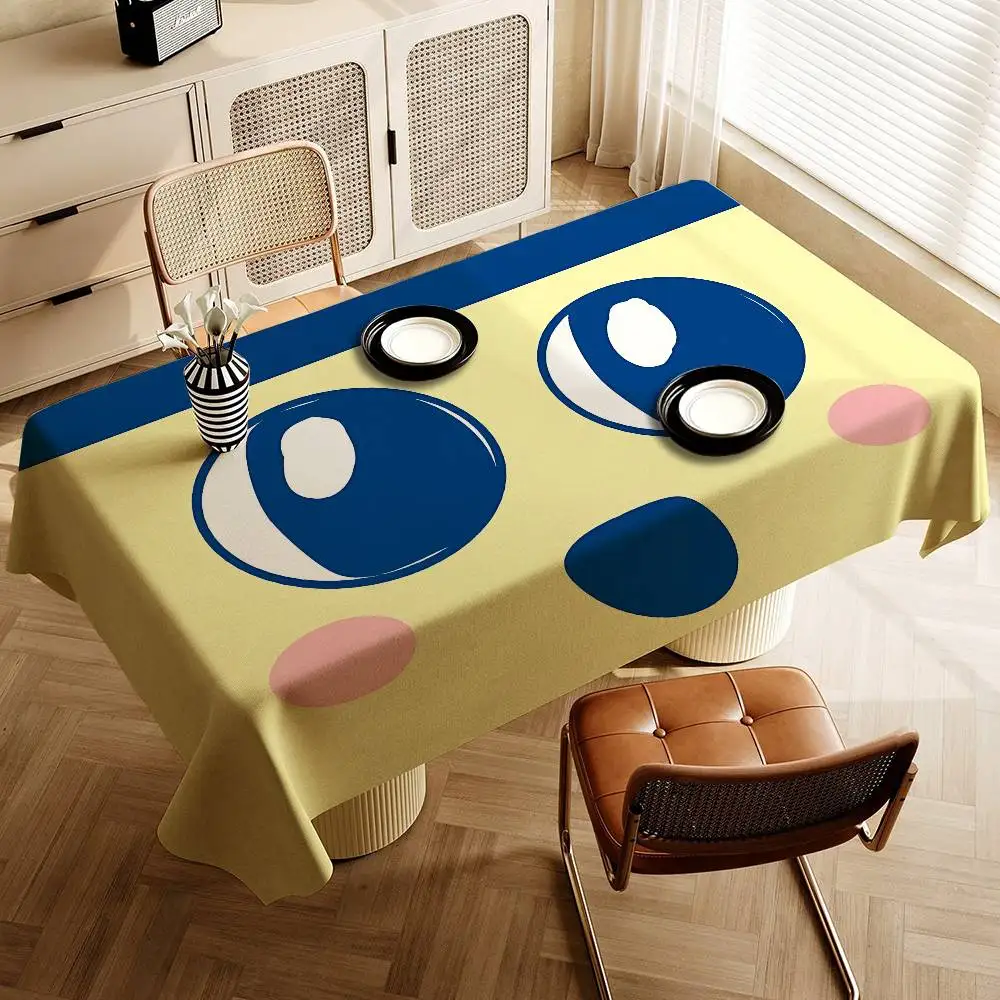 T-Tamagotchi Cut Friend Game Table Cloth Polyester Print Waterproof Oilproof Rectangular Party Table Cover Tablecloth Picnic Mat