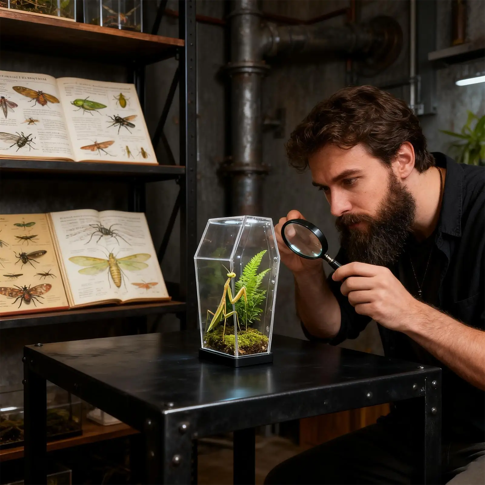 Jumping Spider Habitat Clear Acrylic Spider Habitat Praying Mantis Enclosure For Keepers Nature Lovers Educators Hobbyists