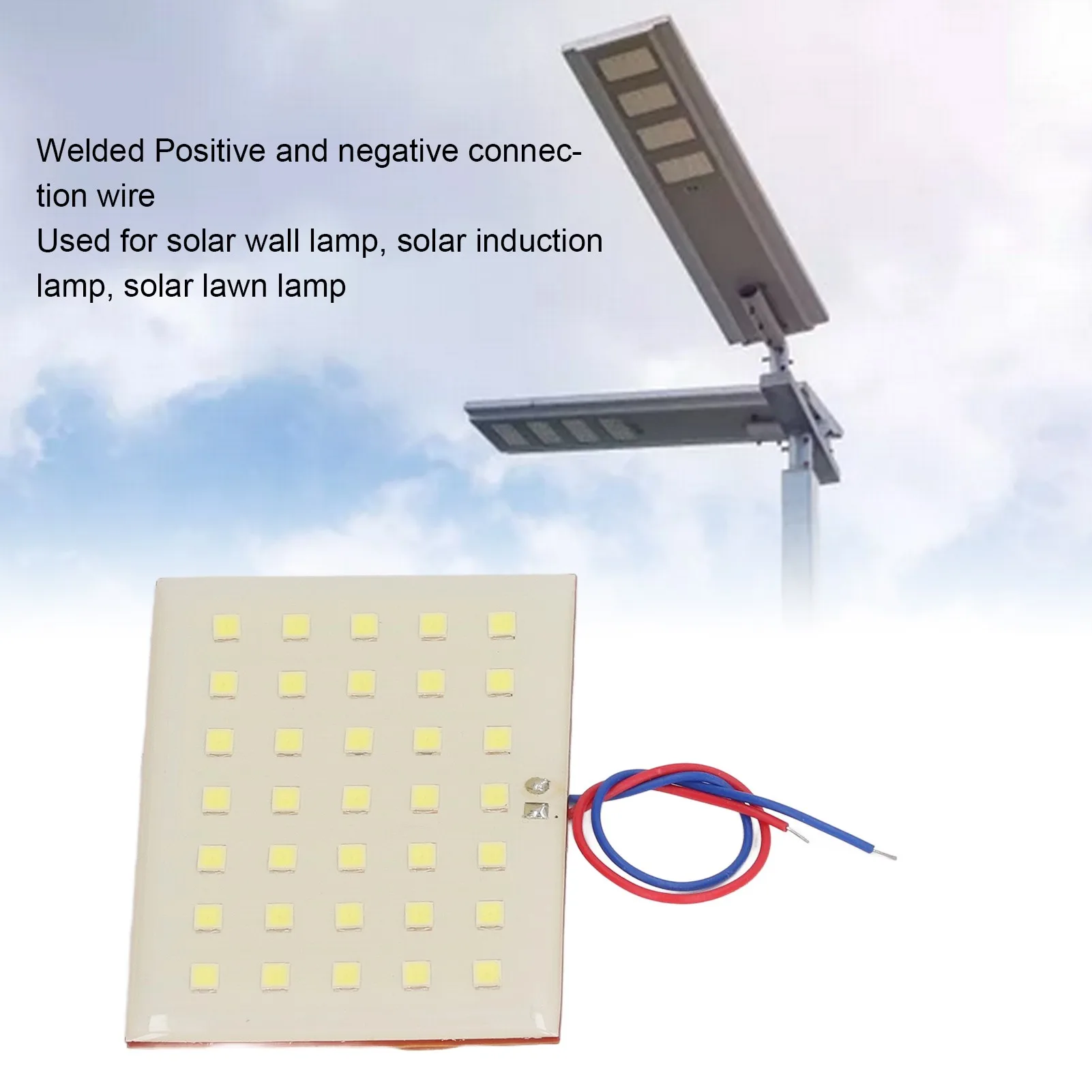 10Pcs SMD LED Lamp Bulb Board Panel 5W 3.2V 3.7V for Pillar Lawn Light Electron Component view 6