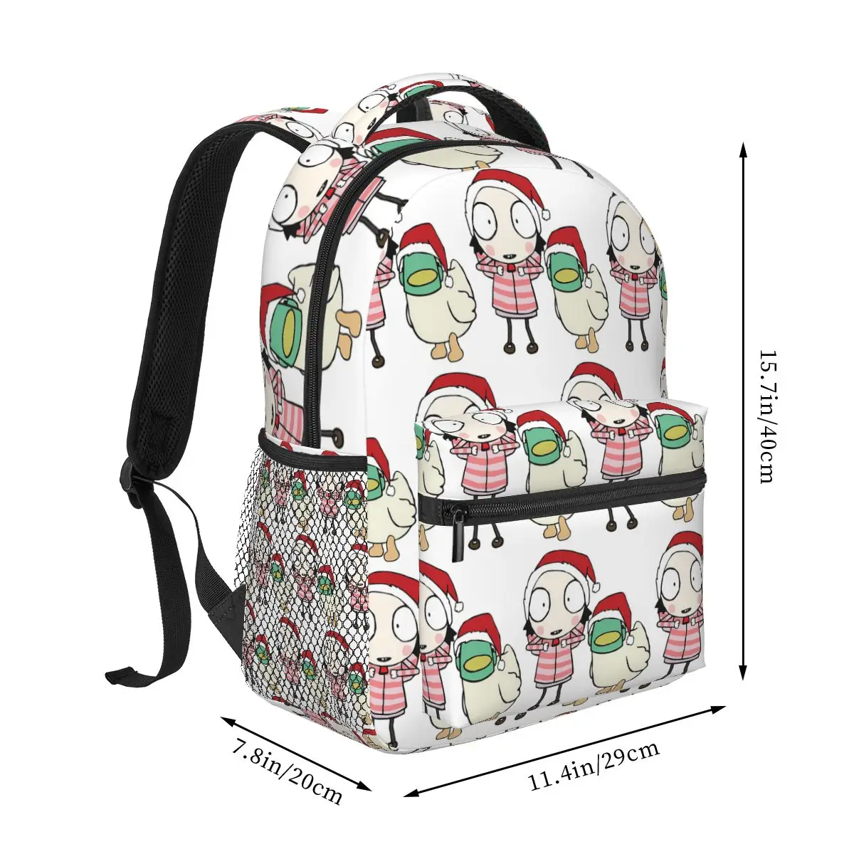 Duck Little Pet Friend Cute Girl Cartoon Her Backpack Student Boys Girls BookBag Children School Bag Laptop Shoulder Bags