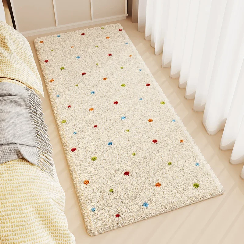 Bedside Polka Dot Strip Carpet High End Large Area Living Room Waterproof Coffee Table Carpets Bedroom Home Fluffy Soft Rug  러그