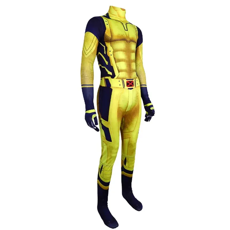 MARVEL Wolverine Battle Suit Boys Superhero Cosplay Zentai Jumpsuit Kids Adults Costume Party Clothes Bodysuit