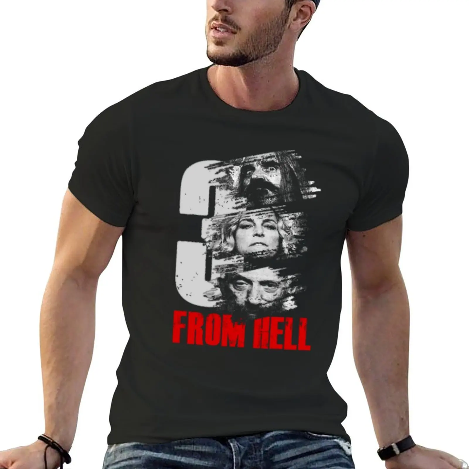 

3 from Hell - Rob Zombie T-Shirt anime sublime Short sleeve tee graphic t shirt vintage Men's t-shirts