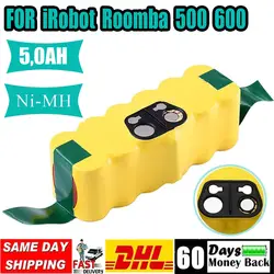 Akumulator Ni-MH 14,4 V 5000 mAh do iRobot Roomba 500 510 530 550 560 600 760 610 770 620 630 570 580 550 540 800 scooba