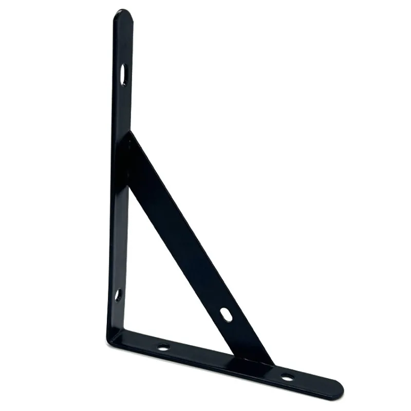 Metal Bracket Shelf Support, Iron Wall Mounted Bracket, Bent Hardware Holder for Partition, Bookshelf & Home Storage