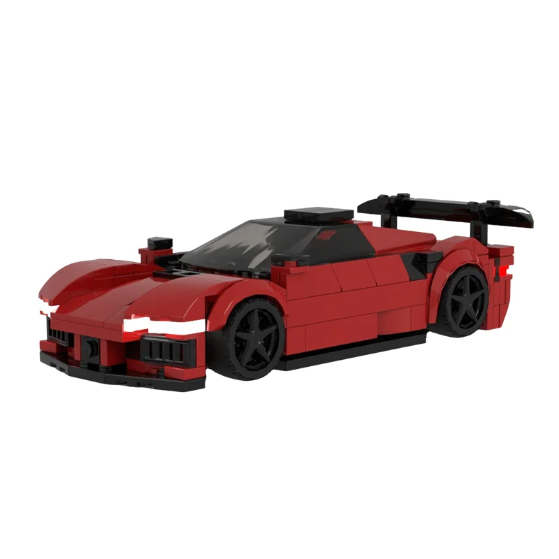 237 個 MOC シボレーテッド コルベット シティ チャンピオンズ モデル ビルディング ブロック アーキテクチャ クリスマス ギフト おもちゃ 教育用ブロック キッズ