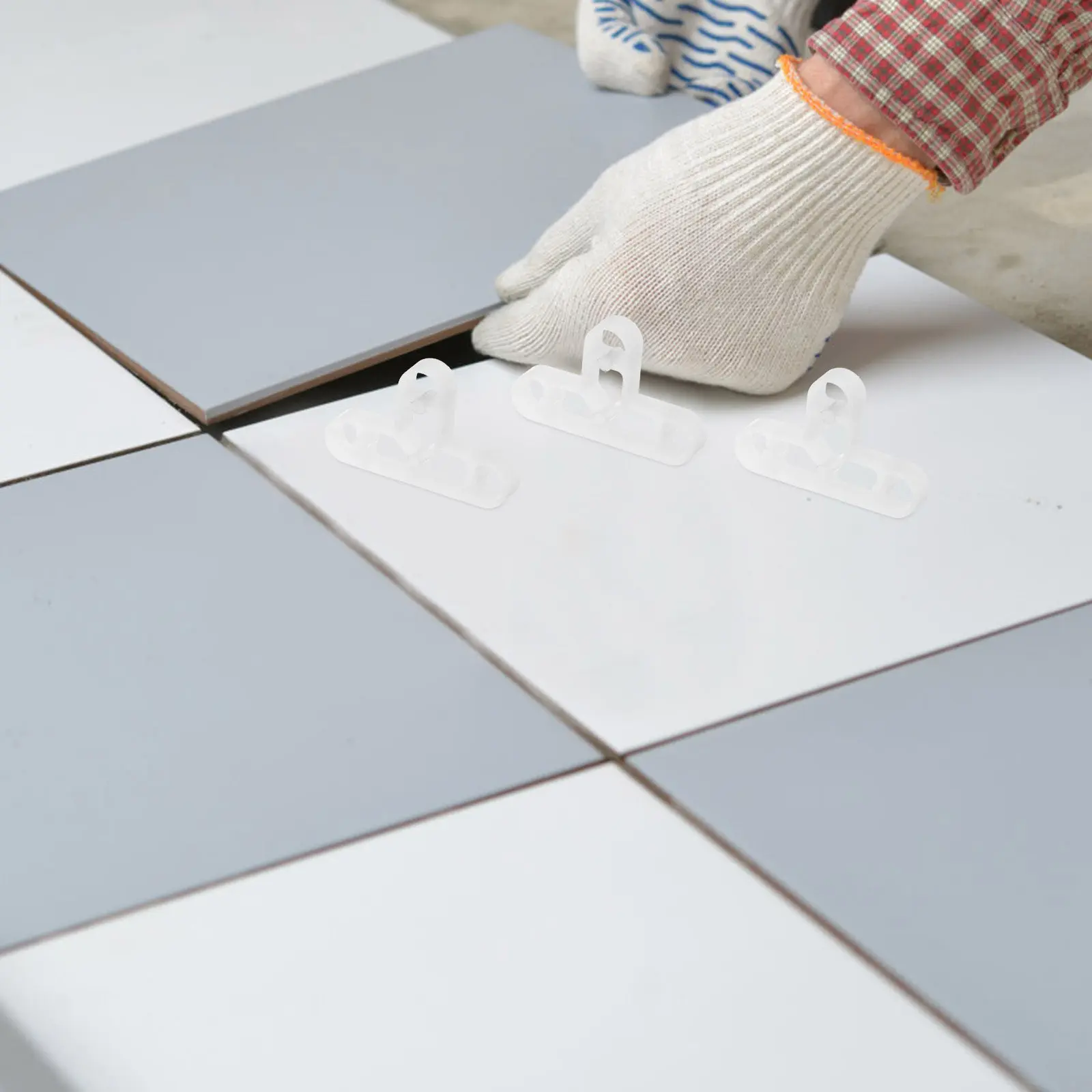 

100 шт. Т-образных выравнивателей для плитки, сверхпрочные пластиковые прокладки для профессиональной укладки керамической плитки на стены и пол, обеспечивающие ровное выравнивание