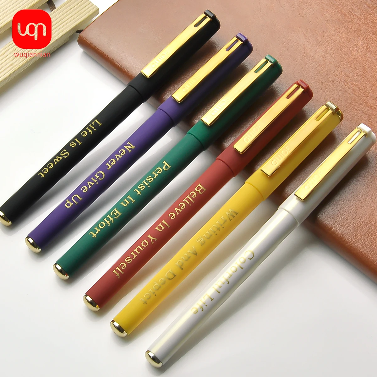 

6PCS/Set Funny Motivational Badass Pen Set for Writing Lovely Signature Pens School Office Supplies Kids Ballpoint Pens Gifts