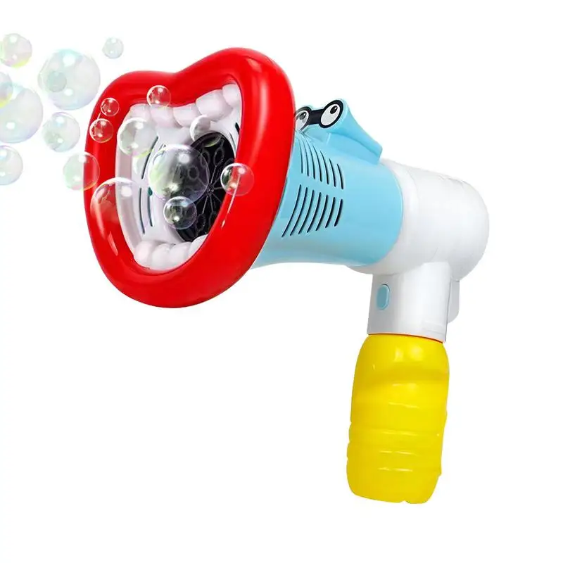 Bubble Blower Machine Cartoon Large Mouth Bubble Maker Machine giocattolo estivo per giocattoli a bolle per interni ed esterni per matrimoni di compleanno