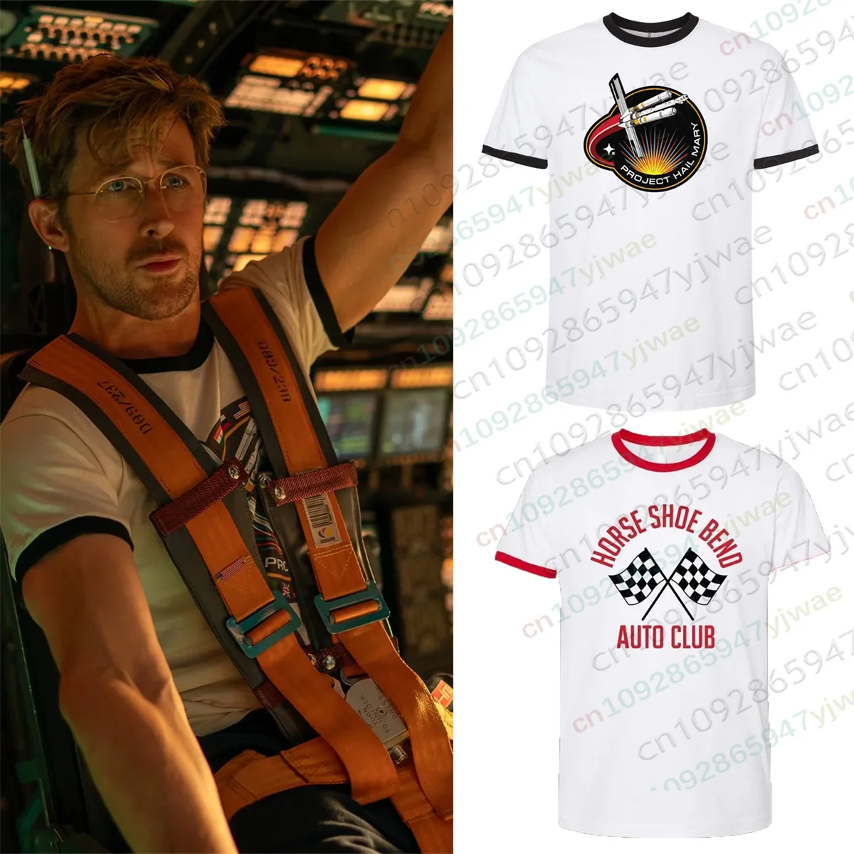 Project Hail Mary Ryland Grace Horse Shoe Bend Auto Club Tee Same Top Casual Retro Short Sleeve Summer Men's Women's T-shirts