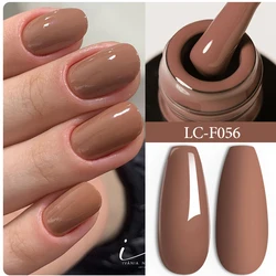 LILYCUTE 184 Colors Gel Nail Polish Chocolate Wine Red Caramel Color Full Coverage Manicure Base Top Coat Nail Art Gel Varnish