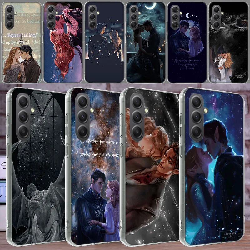 Acotar A Court of Mist and Fury Phone Case for Samsung A16 A26 A36 A56 A17 A37 A57 A07 A06 A02S A03 A04S A05S Galaxy Note 20 10