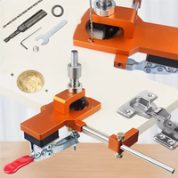 35mm Concealed Hinge Jig Kit Hole Drilling Guide Locator With Fixture Woodworking Hole Opener Tools Door Cabinets Puncher Tools