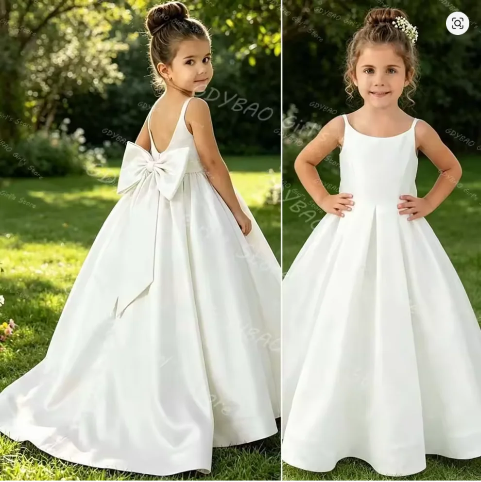 satin-cute-ivory-baby-flower-dresses-bow-back-birthday-party-gifts-wedding-dresses-for-kids-ropa-de-nina-2025-customized