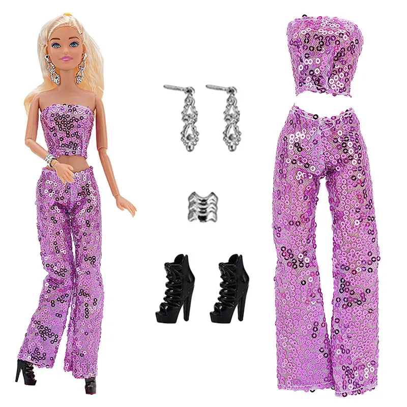 1 Pcs Fashion Dress For 1/6 Doll Daily Outfit Party Skirt Cute Gown Winter Sweater Jeans Clothes For Barbie Doll Accessories