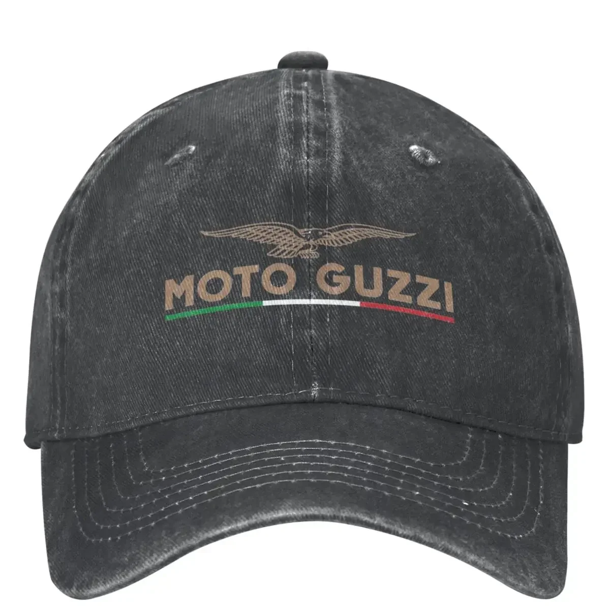 Race Moto Guzzi Eagle Motorcycle Motor Cross Baseball Caps Accessories For Unisex Retro Distressed Washed Hats Sun Cap