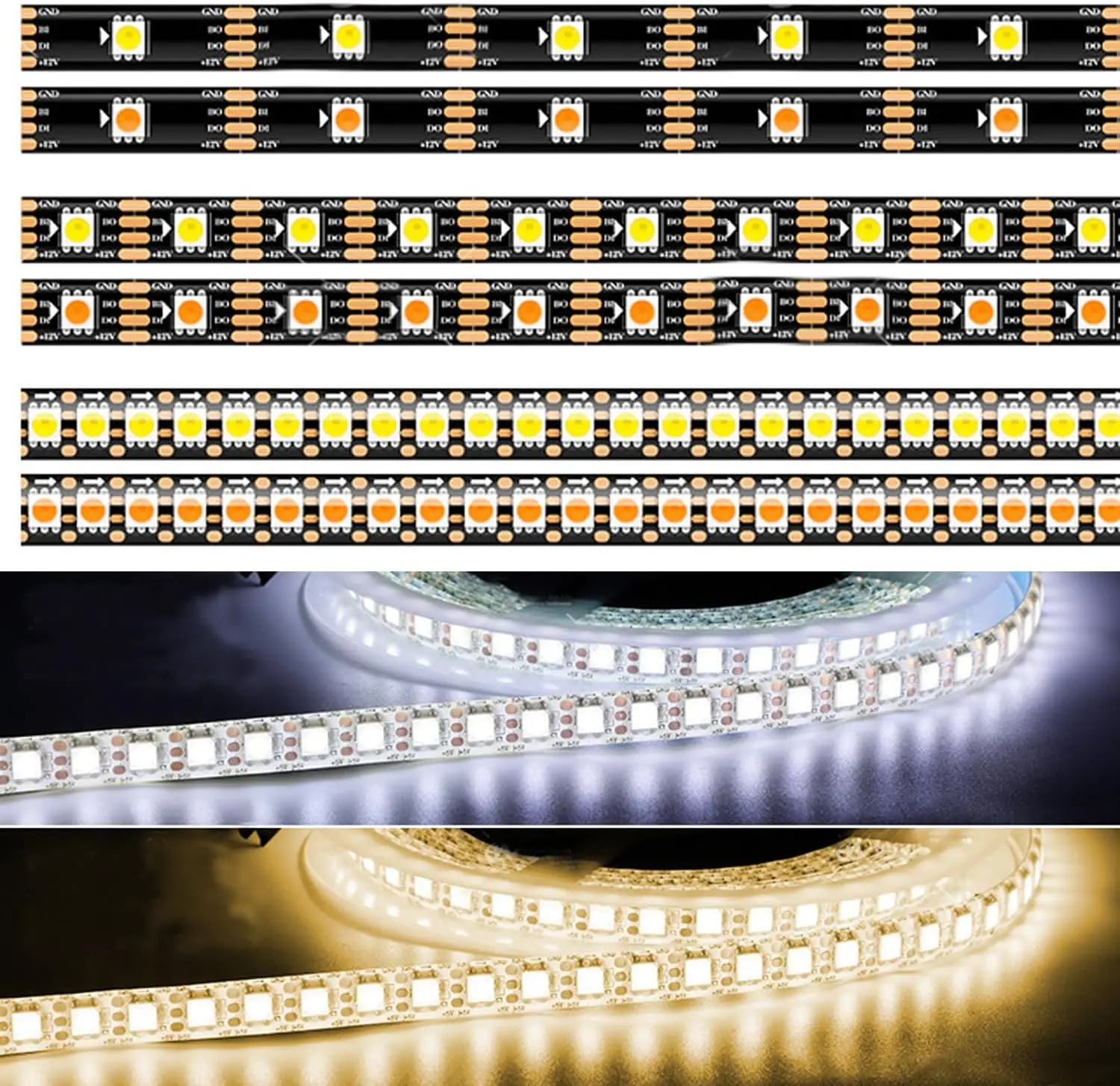 tira-de-luces-led-flexible-de-un-solo-color-blanca-blanca-calida-direccionable-12v-ws2815-30-60-144-led-m-smd-5050-pixeles-cinta-de-luces-inteligentes