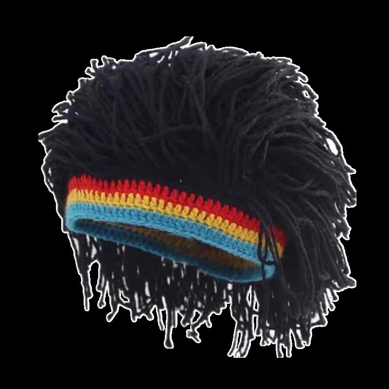 Hip Hop Reggae Dreadlocks Knitted Cap Male Jamaican Bob Marley Rasta Beanie Winter Gorra Hombre Dreadlocks Reggae Beanies Hat