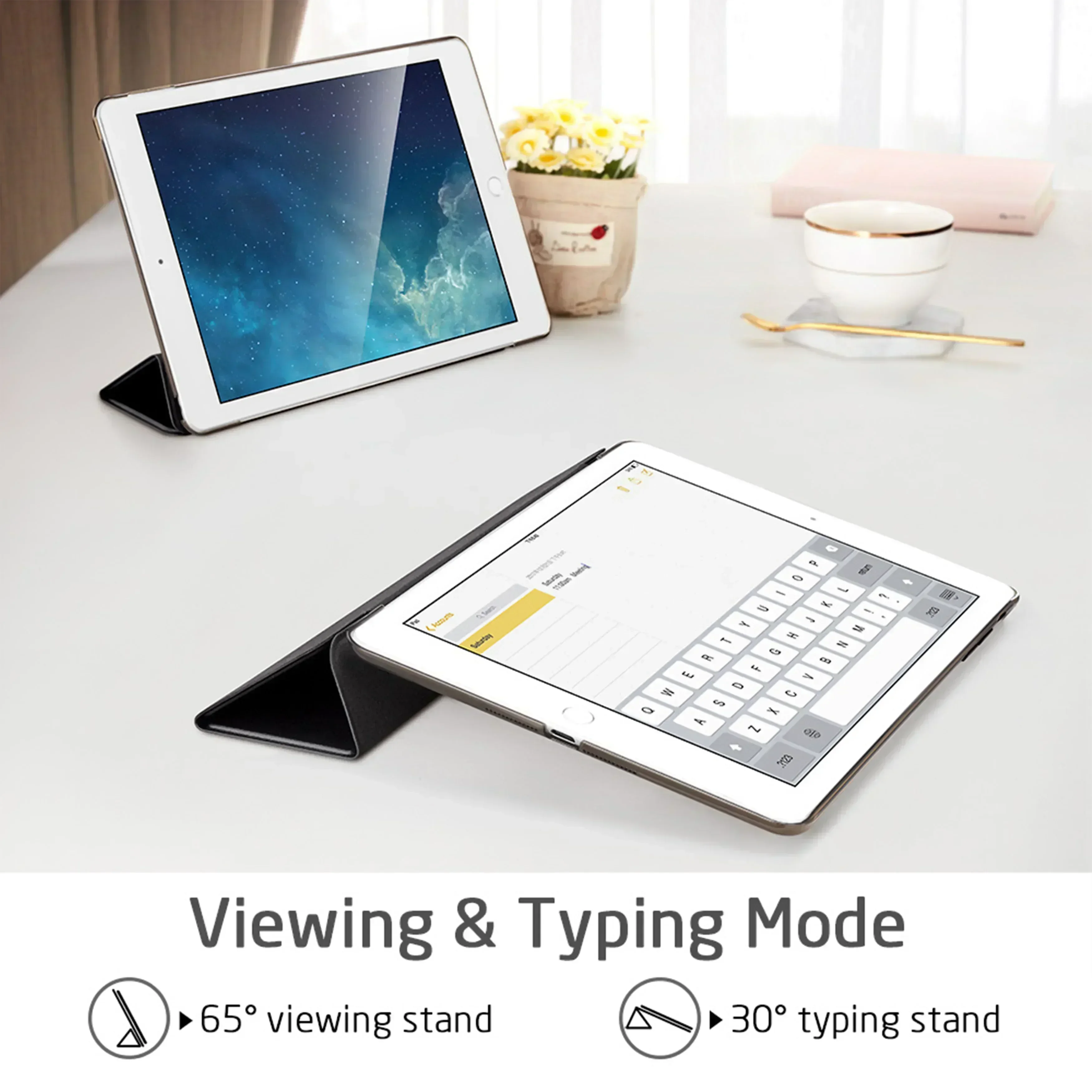 Funda para Samsung Galaxy Tab A 8,0 "2019 funda con tapa para tableta funda de cuero con soporte magnético inteligente carcasa trasera de PC SM-T290 SM-T295