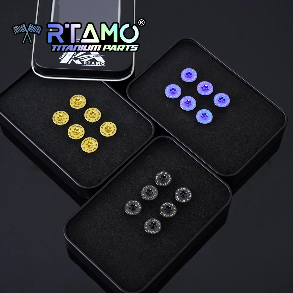 RTAMO Lenkrad Titan Schraube m5x15mm mit Schraubens chl üssel für Momo/Nardi/Torino/Works Bell Boss 6 stücke Autos ch raube – Detail 2