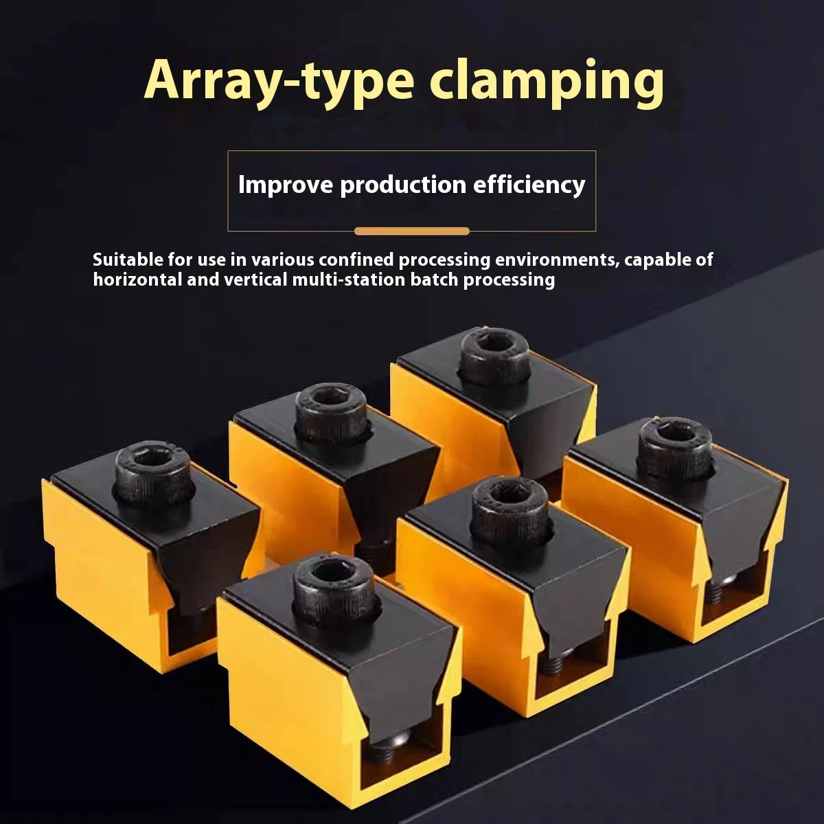 OK Vise CNC Batch Product Processing Precision Fixture Multi Station Fixed Small Inner Support Clamping Block E06 E06L E08 E08L