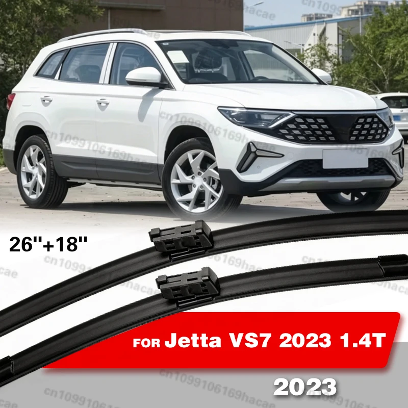 

2Pcs For Jetta VS7 2023 1.4T Front Wipers Blades Brushes Windows Cleaning Windscreen Auto Parts Accessories 26"+18"