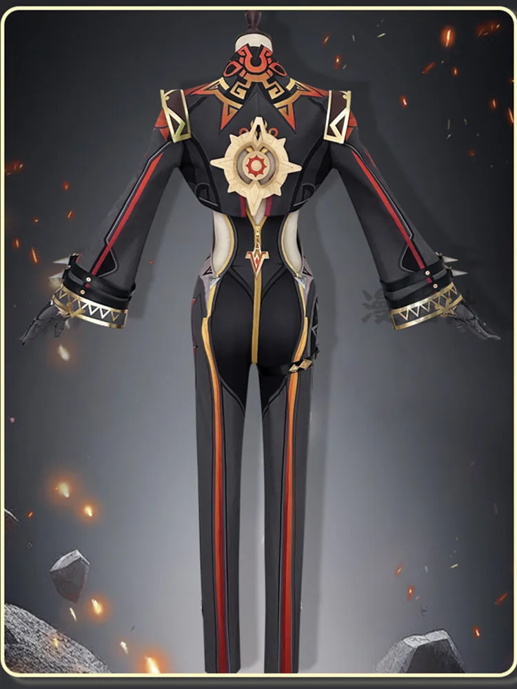 Pyro Archon Mavuika Cosplay Costume pour hommes, uniforme de jeu, Genshin Impact Anime, fête d'Halloween, tenue de jeu, ensemble complet, nouveau, 2024