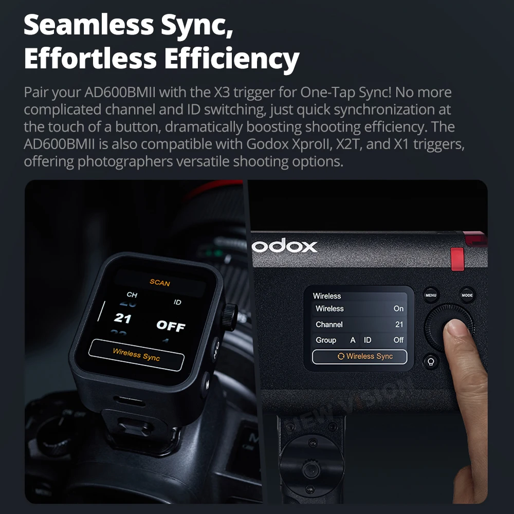 NEW Godox AD600BMII AD600BM II Second-Generation external camera flash 600W high-power photography light