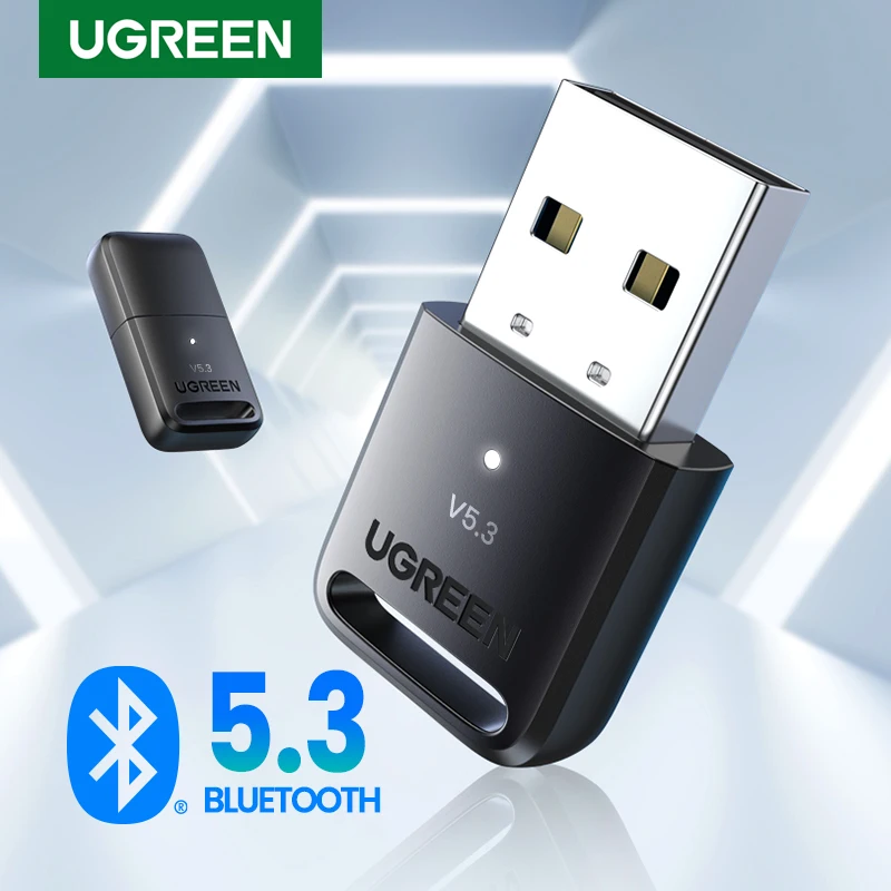 UGREEN Bluetooth 5.3 адаптер для ПК USB Bluetooth 5,0 приемник ключ беспроводной компьютерный адаптер для мыши клавиатуры Win 11/10/8.1