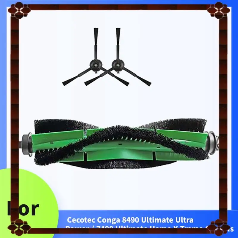 استبدال فرشاة جانبية رئيسية للتسليم لمدة 24 ساعة لـ Cecotec Conga 8490 Ultimate Ultra Power & 7490 Ultimate Home X-Treme Gene